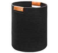 Goodheim Tall Cotton Rope Laundry Basket with Handles, Natural Woven Storage Hamper for Home Bathroom Nursery, Multi-Use Organiser for Clothes Toys Blankets, Aesthetic Basket for Kids Room Decor