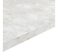 GoodHome 22mm Algiata Matt Beige Marble Effect Chipboard & Laminate Square Edge Kitchen Worktop, (L)3000mm