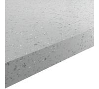 GoodHome 38mm Berberis Gloss White Star Effect Laminate & Particle Board Square Edge Kitchen Breakfast Bar, (L)2000mm