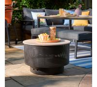 GoodHome Aconite Steel Matt Black Firepit