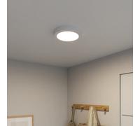 GoodHome Aius Matt Metal & Plastic White Led Ceiling Light (Dia)21.5Cm