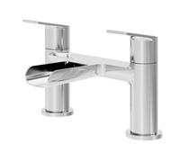 GoodHome Ajeeta Gloss Chrome Effect Deck-Mounted Manual Single Bath Filler Tap