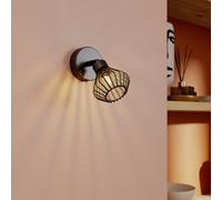 GoodHome Akiak Plate Matt Black Spotlight