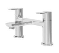GoodHome Akita Gloss Chrome Effect Deck-Mounted Manual Single Bath Filler Tap
