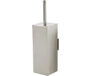GoodHome Alessano Polypropylene (Pp) & Stainless Steel Silver Effect Toilet Brush & Holder