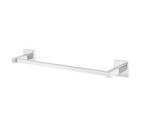 GoodHome Alessano Silver Effect Iron & Steel Wall-Mounted Towel Rail (W)43.5Cm