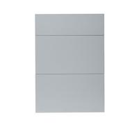 GoodHome Alisma High Gloss Grey Drawer Front, Pack Of 3 (H)715mm (W)497mm (T)18mm