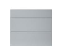 GoodHome Alisma High Gloss Grey Drawer Front, Pack Of 3 (H)715mm (W)797mm (T)18mm