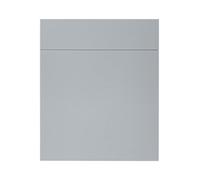 GoodHome Alisma High Gloss Grey Slab Door & Drawer 600mm