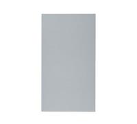 GoodHome Alisma High Gloss Grey Slab Highline Cabinet Door (W)400mm (H)715mm (T)18mm