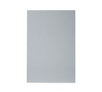 GoodHome Alisma High Gloss Grey Slab Tall Wall Cabinet Door (W)600mm (H)895mm (T)18mm