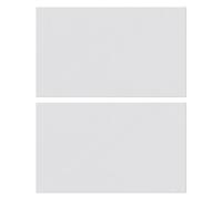 GoodHome Alisma Innovo Handleless High Gloss Grey Slab Clad On End Panel Of 2 (H)340mm (W)595mm (T)18mm