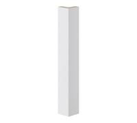 GoodHome Alisma Innovo Handleless High Gloss Light Grey Standard Corner Post, (W)48mm (L)340mm Of 2
