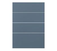 GoodHome Alisma Matt Blue 4 Drawer Front, Pack Of 4 (H)715mm (W)497mm (T)18mm