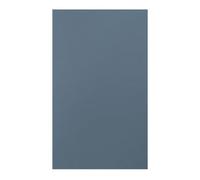 GoodHome Alisma Matt Blue Slab 50:50 Larder/fridge Cabinet Door (W)600mm (H)1001mm (T)18mm