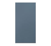GoodHome Alisma Matt Blue Slab 50:50 Tall Larder Cabinet Door (W)600mm (H)1181mm (T)18mm