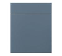 GoodHome Alisma Matt Blue Slab Door & Drawer 600mm