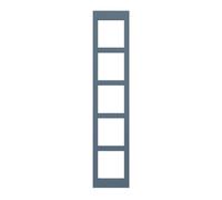 GoodHome Alisma Matt Blue Tall Wine Rack Fascia, (H)715mm(W)147mm