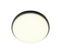 GoodHome Almagro Black Wired Led Bulkhead Light (Dia) 35Cm
