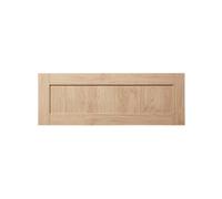 GoodHome Alpinia Matt Light Oak Effect Shaker 2 Drawer Front, Bridging Door & Bi-Fold Door 1000mm