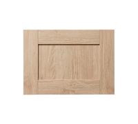 GoodHome Alpinia Matt Light Oak Effect Shaker 2 Drawer Front, Bridging Door & Bi-Fold Door 500mm