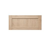GoodHome Alpinia Matt Light Oak Effect Shaker 2 Drawer Front, Bridging Door & Bi-Fold Door 800mm