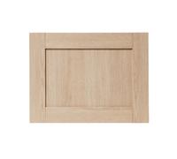 GoodHome Alpinia Matt Light Oak Effect Shaker Appliance Cabinet Door (W)600mm (H)453mm (T)18mm