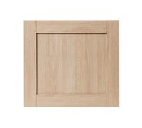 GoodHome Alpinia Matt Light Oak Effect Shaker Appliance Cabinet Door (W)600mm (H)543mm (T)18mm