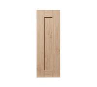 GoodHome Alpinia Matt Light Oak Effect Shaker Highline Cabinet Door (W)250mm (H)715mm (T)18mm