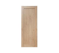 GoodHome Alpinia Matt Light Oak Effect Shaker Larder/fridge Cabinet Door (W)500mm (H)1287mm (T)18mm