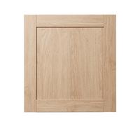 GoodHome Alpinia Matt Light Oak Effect Shaker Tall Appliance Cabinet Door (W)600mm (H)633mm (T)18mm
