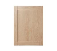 GoodHome Alpinia Matt Light Oak Effect Shaker Tall Appliance Cabinet Door (W)600mm (H)806mm (T)18mm