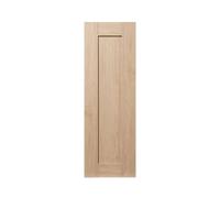 GoodHome Alpinia Matt Light Oak Effect Shaker Tall Wall Cabinet Door (W)300mm (H)895mm (T)18mm