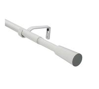 GoodHome Anafi Matt White Extendable Cone Single Curtain Pole Set Set, (L)2000mm-3300mm (Dia)19mm