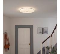 GoodHome Angoon Round Metal & Plastic White Glitter Effect Led Ceiling Light (Dia)57Cm