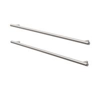 GoodHome Annatto Nickel Effect Kitchen Cabinets Bar Pull Handle (L)51Cm (D)32mm, Pack Of 2