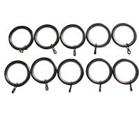 GoodHome Antiki Antique Brass Effect Curtain Ring (Dia)28mm, Pack Of 10