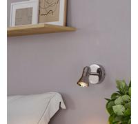 GoodHome Aphroditus Modern Satin Nickel Effect Spotlight