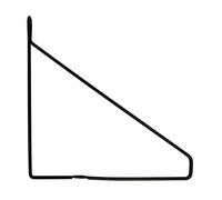 GoodHome Arama Black Steel Hairpin Shelving Bracket (H)210mm (D)210mm