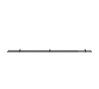 GoodHome Araxos Matt Black Extendable Ball Single Curtain Pole Set, (L)2000mm-3300mm (Dia)28mm