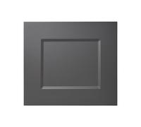 GoodHome Artemisia Matt Graphite Classic Shaker 2 Drawer Front, Bridging Door & Bi-Fold Door 400mm
