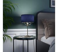 GoodHome Ashford Brushed Satin Antique Brass Effect Table Lamp