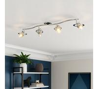 GoodHome Astraea Bar Gloss Chrome 4 Light Spotlight