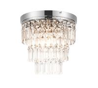 GoodHome Asuia Gloss Metal & Plastic Led Chandelier Ceiling Light