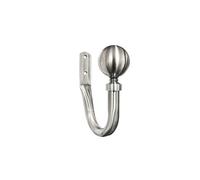 GoodHome Athens Brushed Grey Nickel Effect Curtain Hold Back, Set Of 2