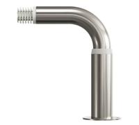 GoodHome Athens Grey Brushed Nickel Effect Metal & Plastic Curtain Pole Angle Bracket Compatible With 28mm Poles
