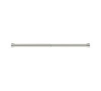GoodHome Athens Satin Grey Nickel Effect Extendable Single Curtain Pole Set, (L)600mm-900mm (Dia)28mm