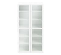 GoodHome Atomia 2 Door Matt White Bookcase (H)187.5Cm X (W)100Cm X (D)35Cm