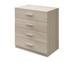 GoodHome Atomia All In One Matt Brown Oak Effect 4 Drawer Deep Chest (H)804mm (W)750mm (D)466mm