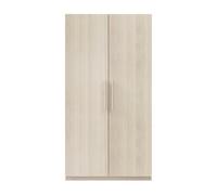 GoodHome Atomia All In One Modern Matt Oak Effect Large Double Wardrobe (H)1929mm (W)1000mm (D)596mm